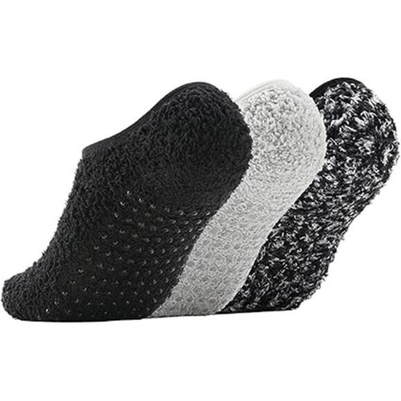 Slipper Socks for Women with Grippers Non Slip Fuzzy Socks with Grips Womens - Picture 7 of 7
